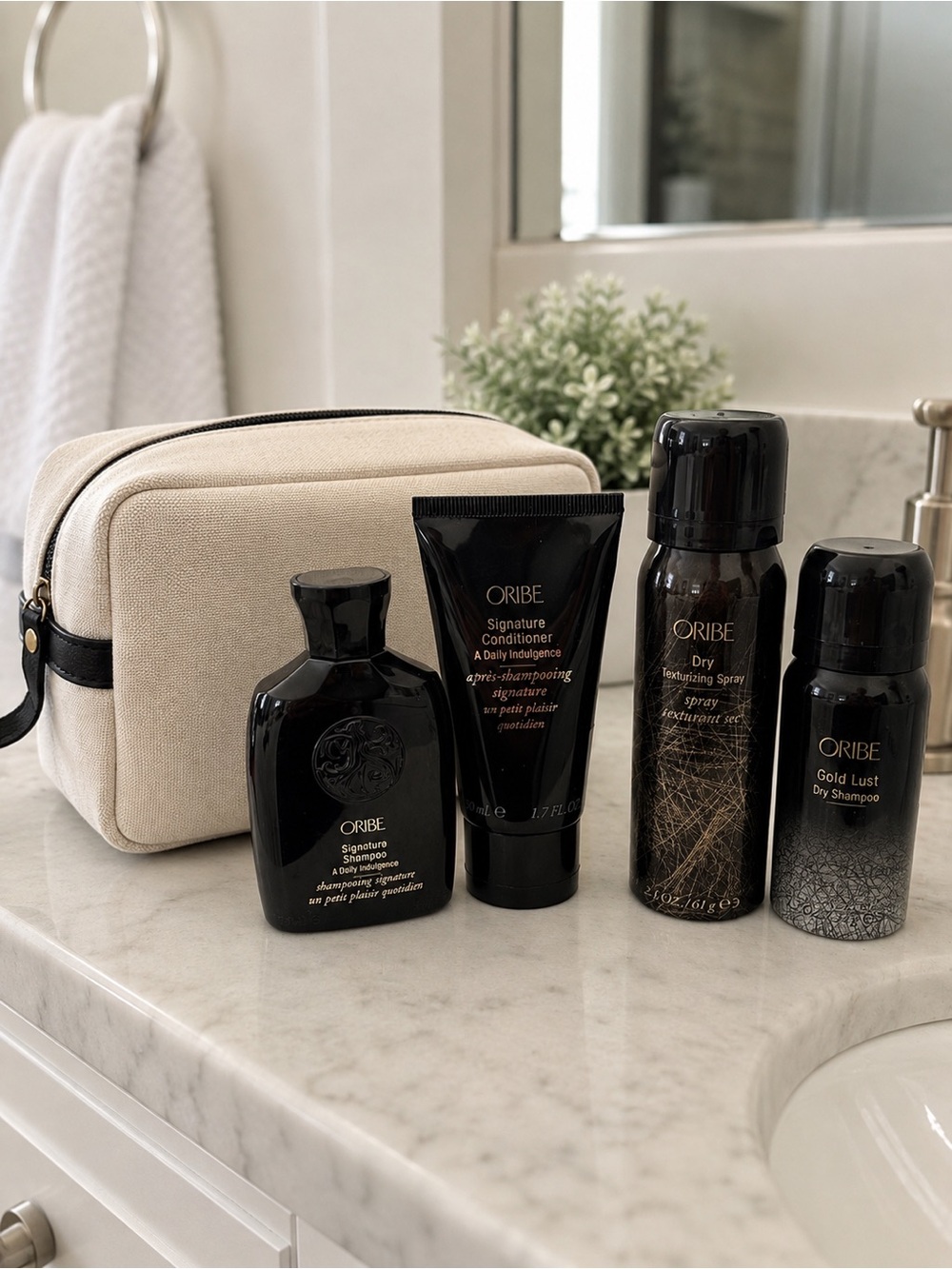 Oribe Travel Shampoo Conditioner & Styling 4-Piece Set